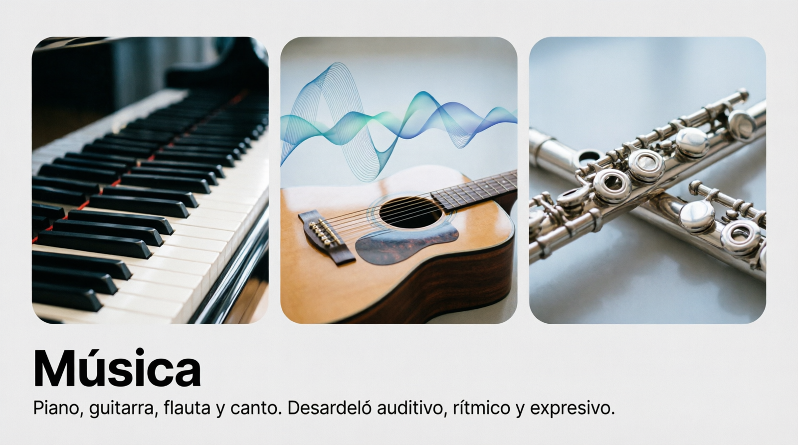 Niños aprendiendo música